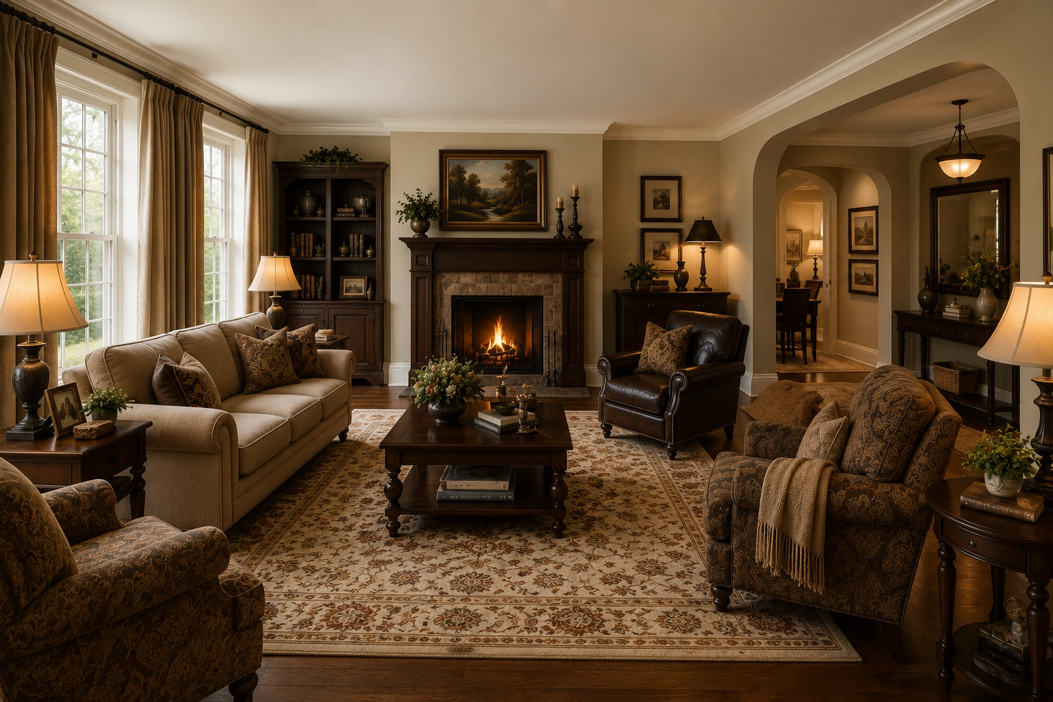 Living room · Traditional